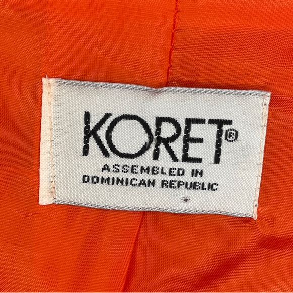 Vintage Koret Two Button Long Sleeve Blazer - Orange - Picture 5 of 15
